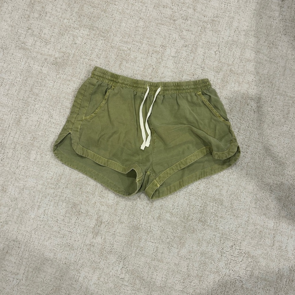 Olive Green Women's Casual Shorts